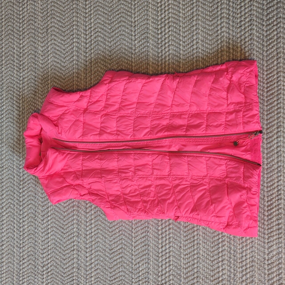 Athleta Hot Pink Lightweight Puffer Vest-Size XS